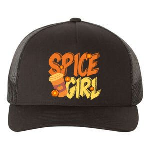 Spice Girl Pumpkin Coffee Lover Fall Yupoong Adult 5-Panel Trucker Hat