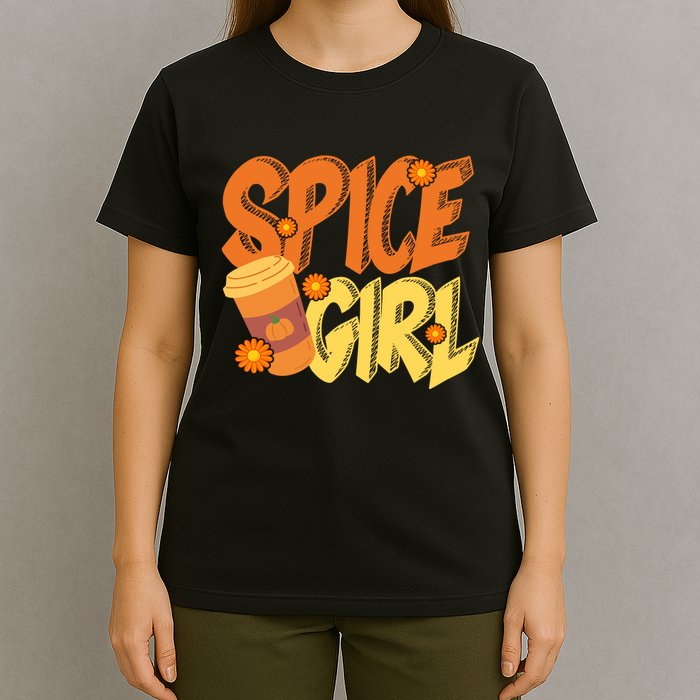 Spice Girl Pumpkin Coffee Lover Fall T-Shirt