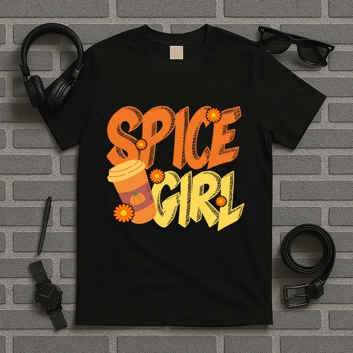 Spice Girl Pumpkin Coffee Lover Fall T-Shirt
