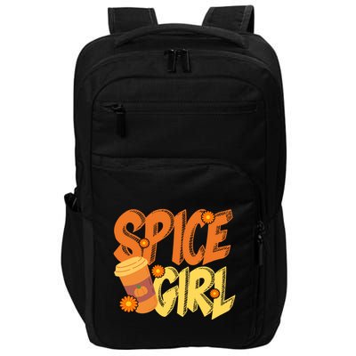 Spice Girl Pumpkin Coffee Lover Fall Impact Tech Backpack