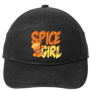 Spice Girl Pumpkin Coffee Lover Fall 7-Panel Snapback Hat