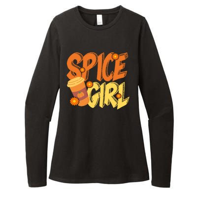 Spice Girl Pumpkin Coffee Lover Fall Womens CVC Long Sleeve Shirt