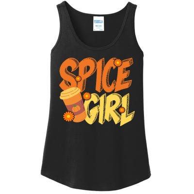 Spice Girl Pumpkin Coffee Lover Fall Ladies Essential Tank