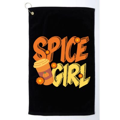 Spice Girl Pumpkin Coffee Lover Fall Golf Towel
