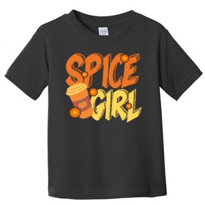 Spice Girl Pumpkin Coffee Lover Fall Toddler T-Shirt