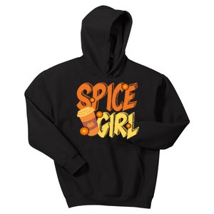 Spice Girl Pumpkin Coffee Lover Fall Kids Hoodie