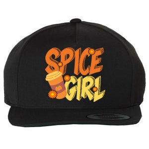 Spice Girl Pumpkin Coffee Lover Fall Wool Snapback Cap