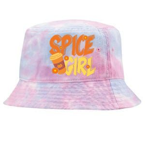 Spice Girl Pumpkin Coffee Lover Fall Tie-Dyed Bucket Hat