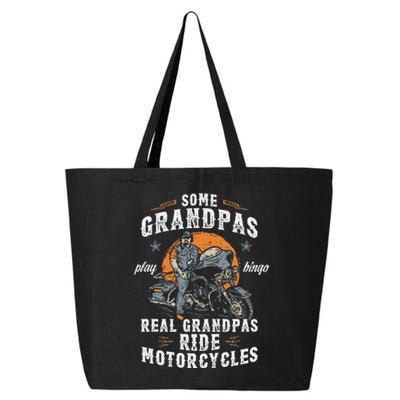 Some Grandpas Play Bingo Real Grandpas Ride Motorcycles 25L Jumbo Tote