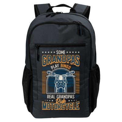 Some Grandpas Play Bingo Real Grandpas Ride Motorcycles Gift Daily Commute Backpack