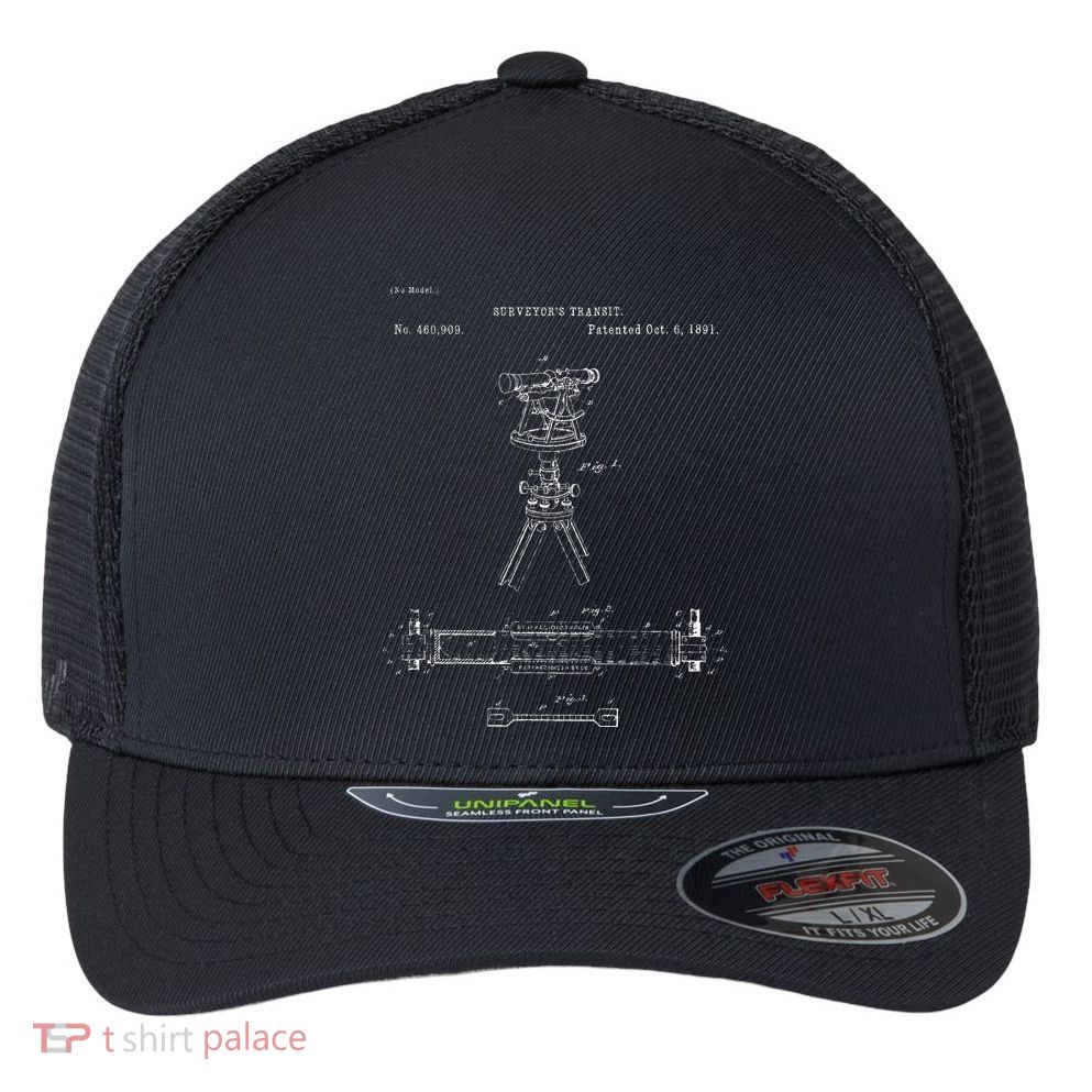 Surveying Gift Property Land Surveyor Tool Flexfit Unipanel Trucker Cap