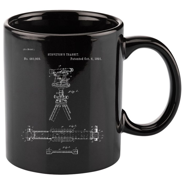 Surveying Gift Property Land Surveyor Tool 11oz C Handle Ceramic Mug
