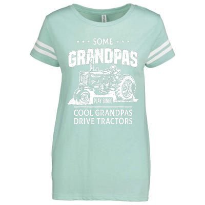 Some Grandpas Play Bingo Cool Grandpas Drive Tractors Farmer Enza Ladies Jersey Football T-Shirt