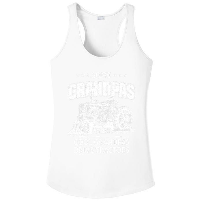 Some Grandpas Play Bingo Cool Grandpas Drive Tractors Farmer Ladies PosiCharge Competitor Racerback Tank