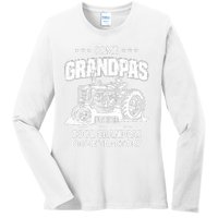 Some Grandpas Play Bingo Cool Grandpas Drive Tractors Farmer Ladies Long Sleeve Shirt