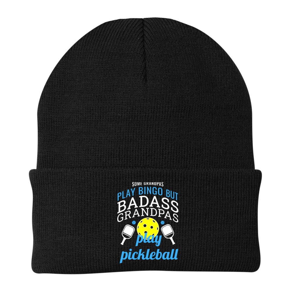 Some Grandpas Play Bingo But Badass Grandpas Play Pickleball Beanie