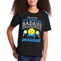 Some Grandpas Play Bingo But Badass Grandpas Play Pickleball Kids T-Shirt