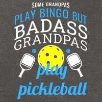 Some Grandpas Play Bingo But Badass Grandpas Play Pickleball Cotton Canvas Backpack