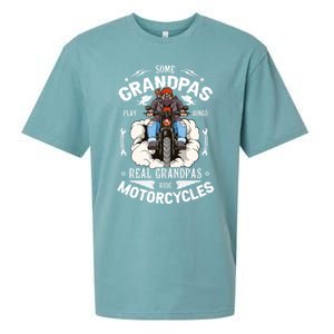 Some Grandpas Play Bingo Real Grandpas Ride Motorcycles Meaningful Gift Sueded Cloud Jersey T-Shirt