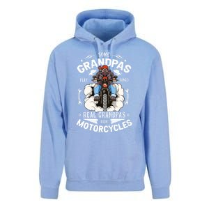 Some Grandpas Play Bingo Real Grandpas Ride Motorcycles Meaningful Gift Unisex Surf Hoodie