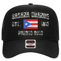 Sabana Grande Puerto Rico Est 1813 High Crown Mesh Back Trucker Hat