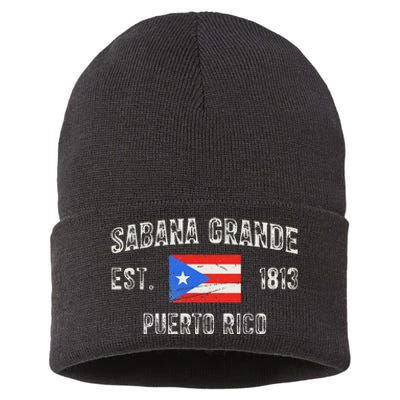 Sabana Grande Puerto Rico Est 1813 Sustainable Knit Beanie