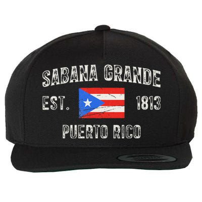 Sabana Grande Puerto Rico Est 1813 Wool Snapback Cap