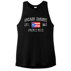 Sabana Grande Puerto Rico Est 1813 Puerto Rico Ladies PosiCharge Tri-Blend Wicking Tank