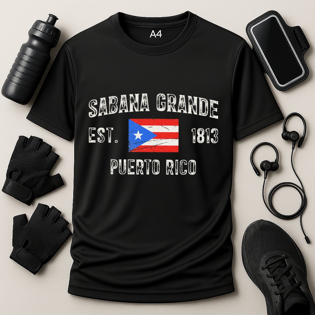 Sabana Grande Puerto Rico Est 1813 Puerto Rico Cooling Performance Crew T-Shirt