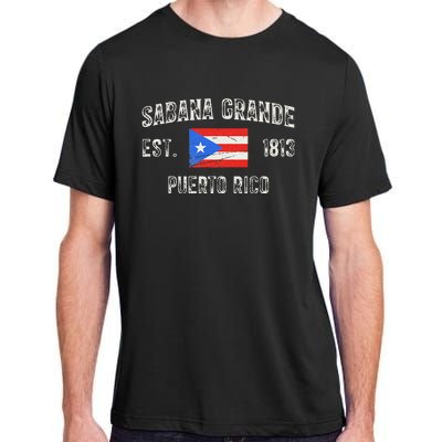 Sabana Grande Puerto Rico Est 1813 Puerto Rico Adult ChromaSoft Performance T-Shirt