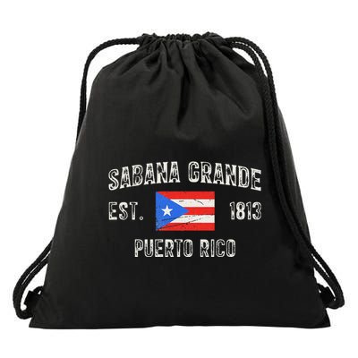 Sabana Grande Puerto Rico Est 1813 Puerto Rico Drawstring Bag