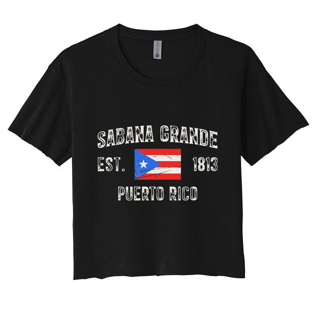 Sabana Grande Puerto Rico Est 1813 Puerto Rico Crop Top