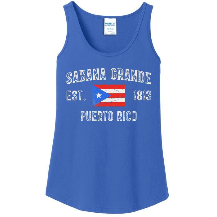 Sabana Grande Puerto Rico Est 1813 Puerto Rico Ladies Essential Tank