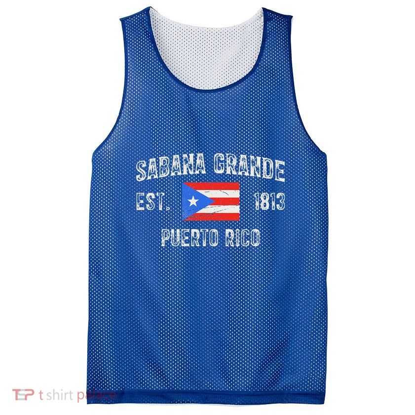 Sabana Grande Puerto Rico Est 1813 Puerto Rico Mesh Reversible Basketball Jersey Tank