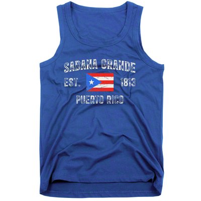 Sabana Grande Puerto Rico Est 1813 Puerto Rico Tank Top