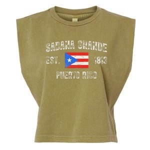 Sabana Grande Puerto Rico Est 1813 Puerto Rico Garment-Dyed Women's Muscle Tee