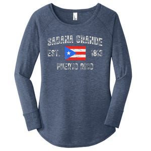 Sabana Grande Puerto Rico Est 1813 Puerto Rico Women's Perfect Tri Tunic Long Sleeve Shirt