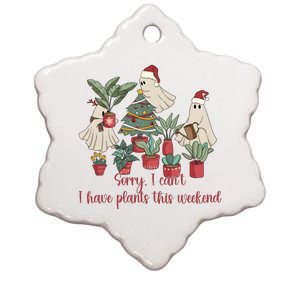 Santa Ghost Plant Christmas Plant Lady Ceramic Star Ornament