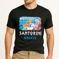 Santorini Greece Painting Souvenir Cooling Performance Crew T-Shirt