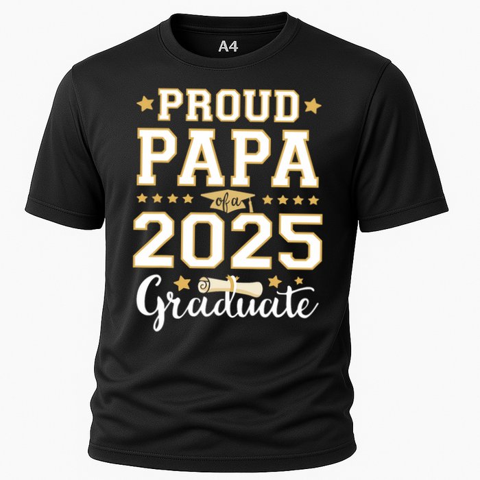 Senior Graduation Proud Papa 2025 Graduate Class Matching  Cooling Performance Crew T-Shirt