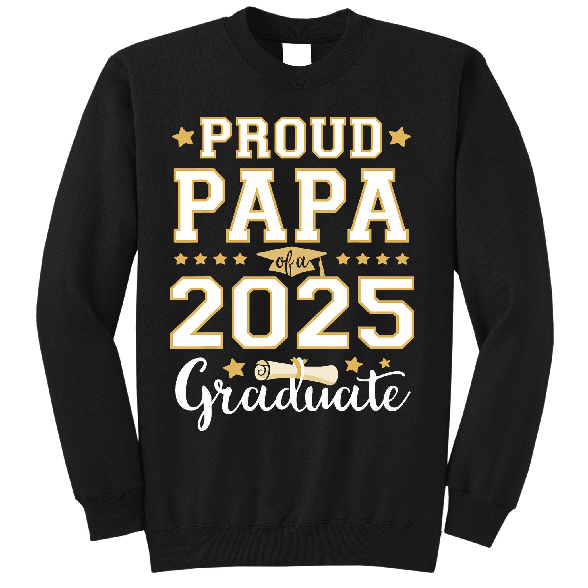 Senior Graduation Proud Papa 2025 Graduate Class Matching  Sweatshirt