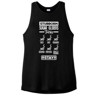 Sugar Glider Pet Stubborn Sugar Gliders Tricks Ladies PosiCharge Tri-Blend Wicking Tank