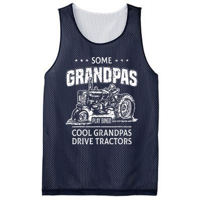 Some Grandpas Play Bingo Cool Grandpas Drive Tractors Farmer Mesh Reversible Basketball Jersey Tank