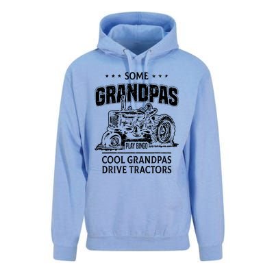 Some Grandpas Play Bingo Cool Grandpas Drive Tractors Farmer Unisex Surf Hoodie