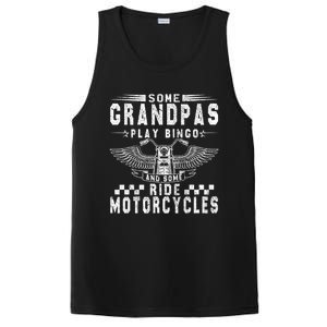 Some Grandpas Play Bingo Real Grandpas Ride Motorcycle Biker Gift PosiCharge Competitor Tank