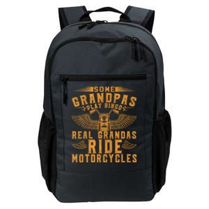 Some Grandpas Play Bingo Real Grandpas Ride Motorcycle Biker Great Gift Daily Commute Backpack