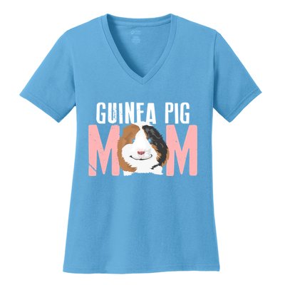 Sweet Guinea Pig Mom Meaningful Gift For Pet Owner Meaningful Gift Women's V-Neck T-Shirt