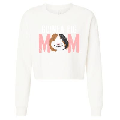 Sweet Guinea Pig Mom Meaningful Gift For Pet Owner Meaningful Gift Cropped Pullover Crew