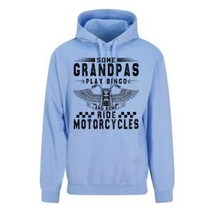 Some Grandpas Play Bingo Real Grandpas Ride Motorcycle Biker Cute Gift Unisex Surf Hoodie