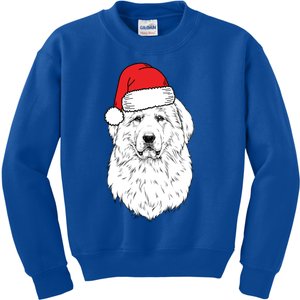 Santa Great Pyrenees Dog Ugly Christmas Meaningful Gift Kids Sweatshirt